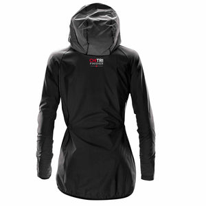 CHI TRI Women's Hooded Shell -Black- 2023 Finisher Embr.