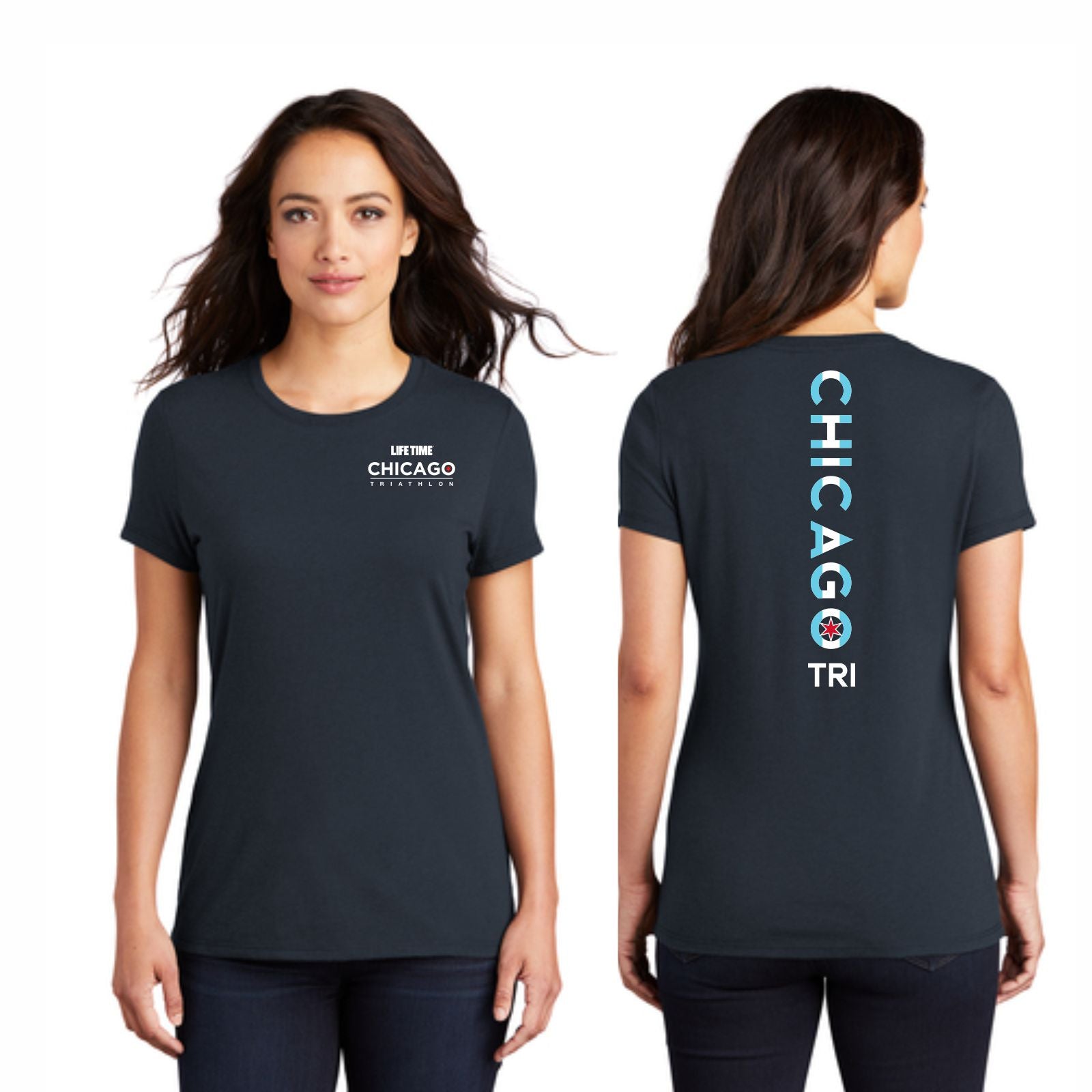 CHI TRI Women's Triblend Tee -New Navy- LCP