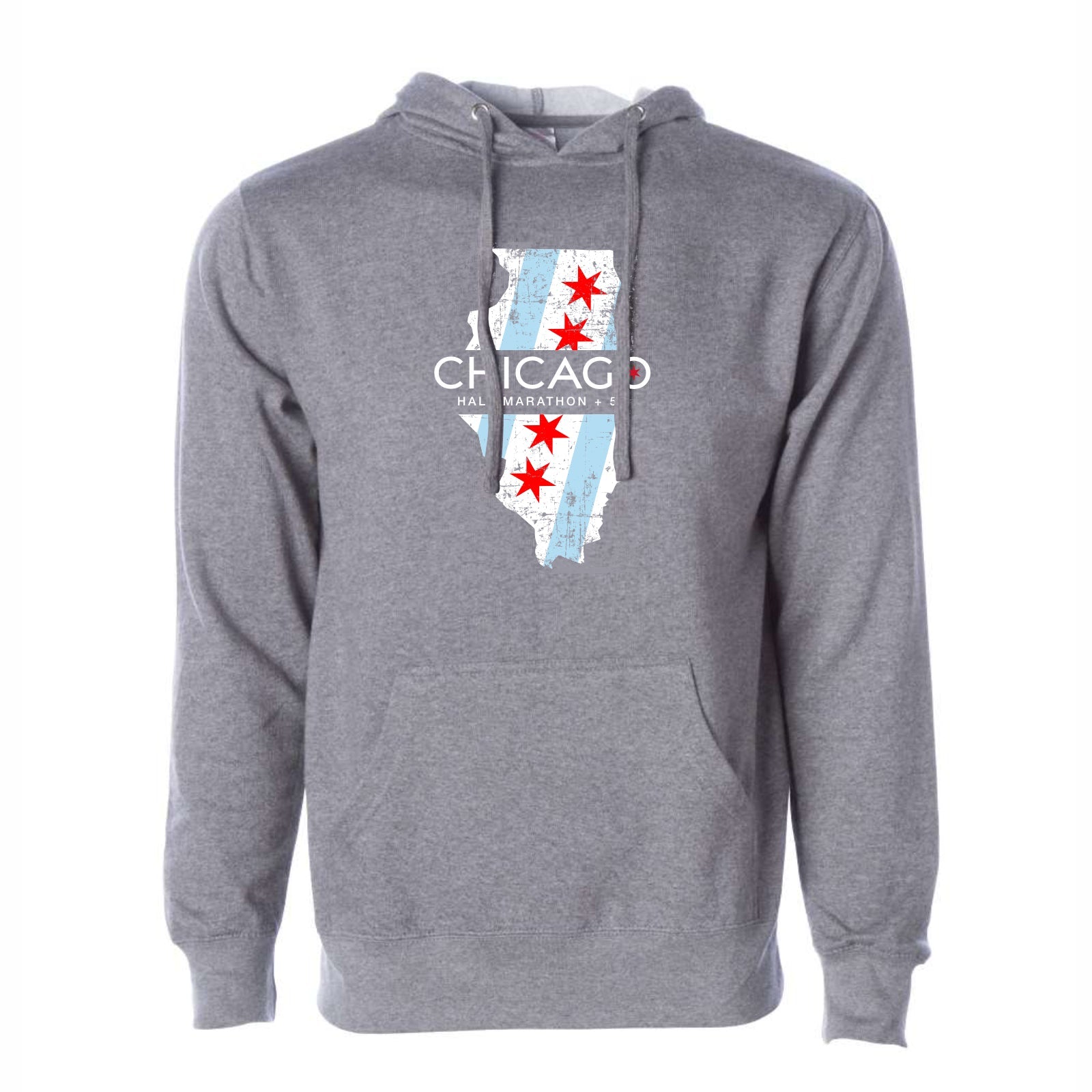 CHI Half/5K Unisex Fleece Hoody -Gunmetal- State