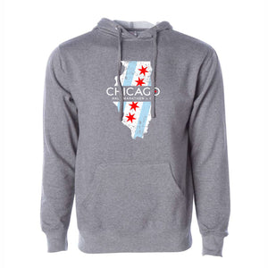 CHI Half/5K Unisex Fleece Hoody -Gunmetal- State