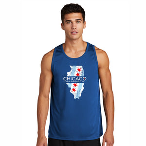 CHI Half/5K Men's Tech Tank -Royal- State