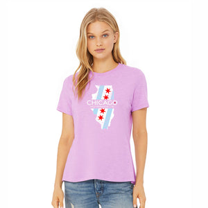 CHI Half/5K Women's Fashion Relaxed Tee -Lilac- State