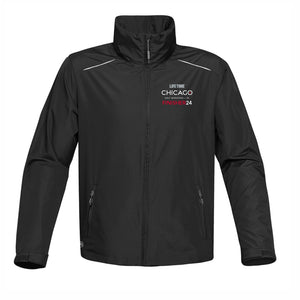 CHI Half/5K Men's Hooded Zip Shell -Black- 2024 Finisher