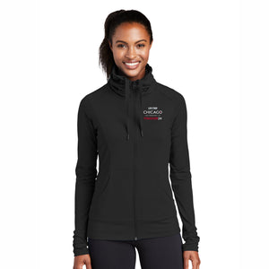 CHI Half/5K Women's Cowl Zip Jacket -Black- 2024 Finisher