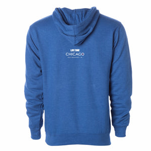 CHI Half/5K Fleece Hoody -Royal Heather- 2024 Finisher