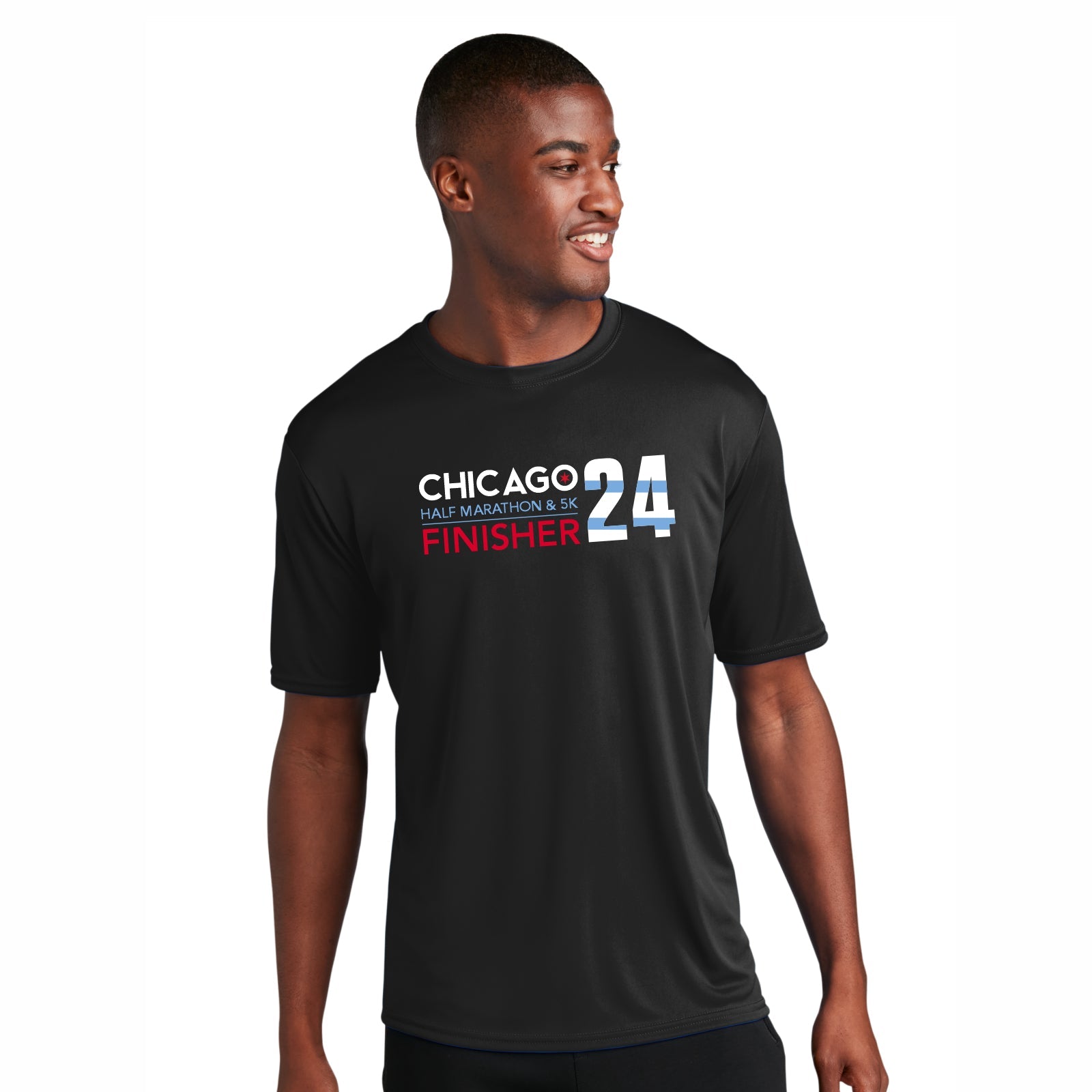 CHI Half/5K Men's Tech Tee -Black- 2024 Finisher