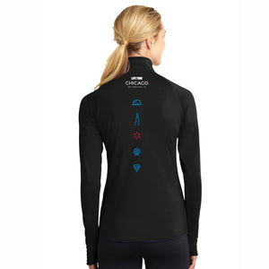 CHI Half/5K Women's Tech Pocket 1/4 Zip -Black- LCP