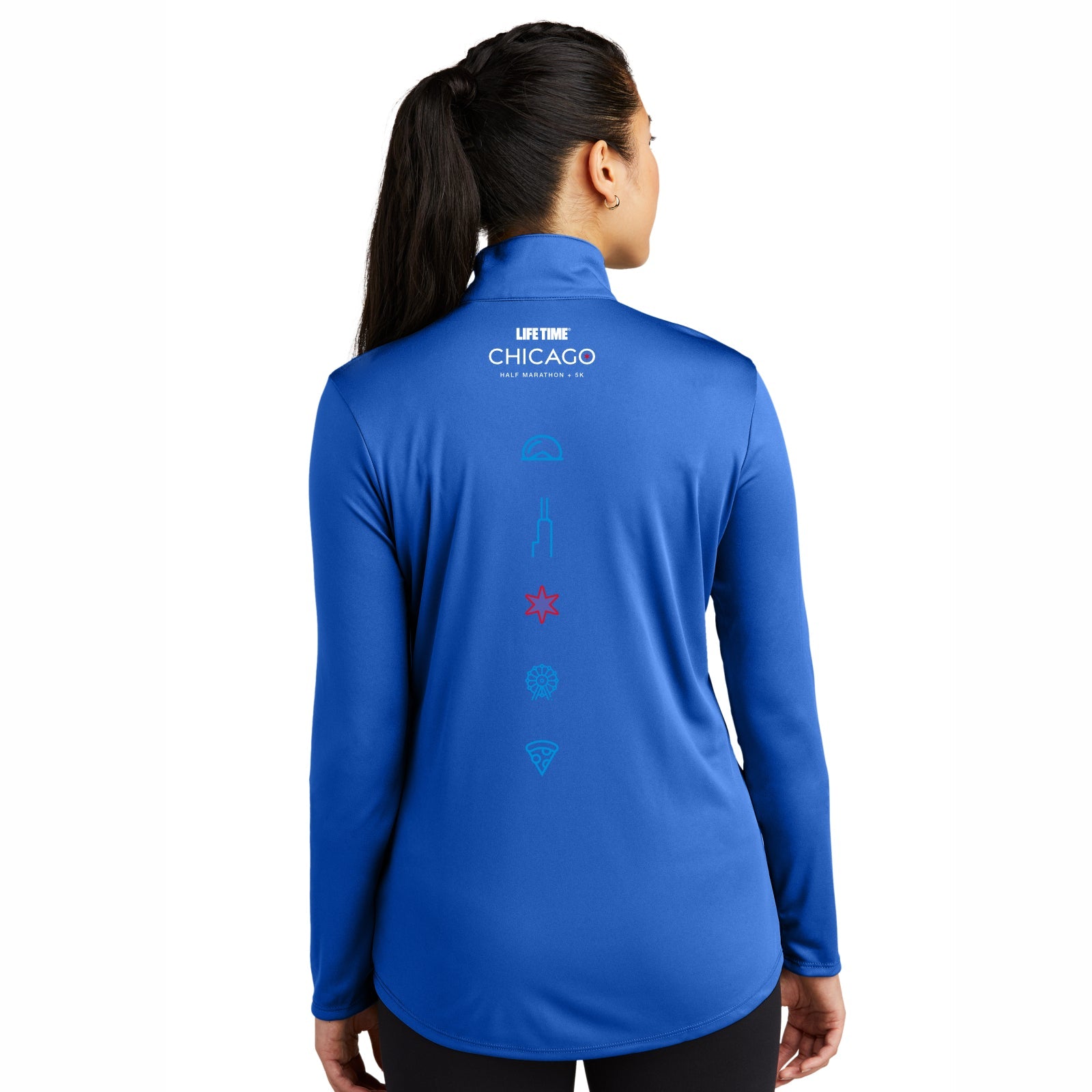 CHI Half/5K Women's Tech 1/4 Zip -Royal- LCP