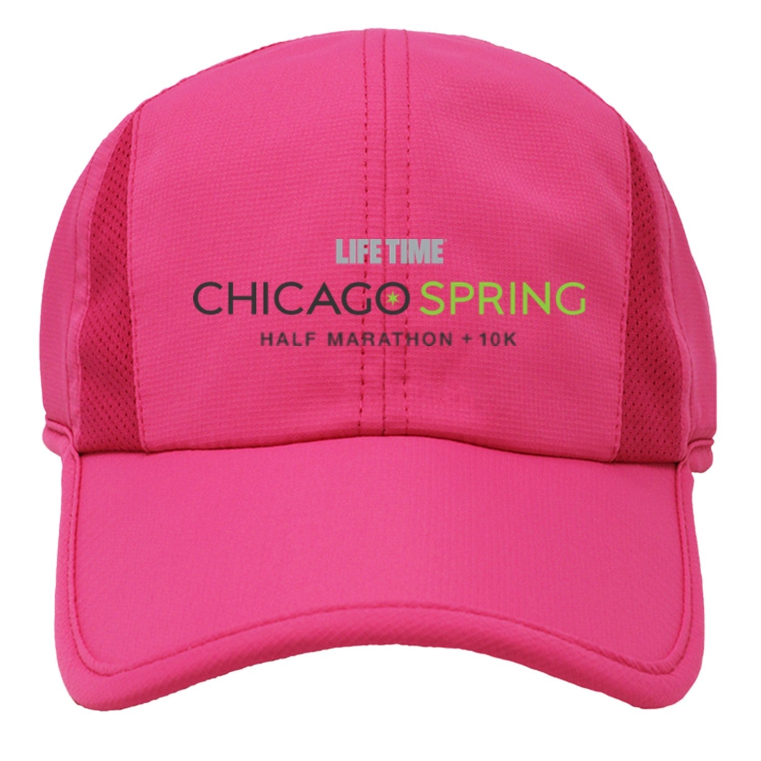 CHI SPRING Cap - Women's Ponyflo Tech -Hot Pink- Logo