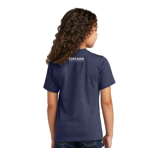 CHI TRI Youth Triblend Tee -Navy Heather- State