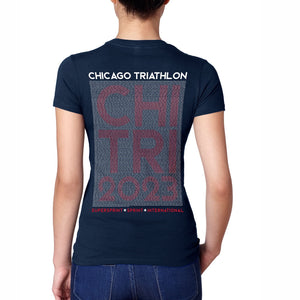 CHI TRI Women's Fashion Tee -Navy- 2023 Names