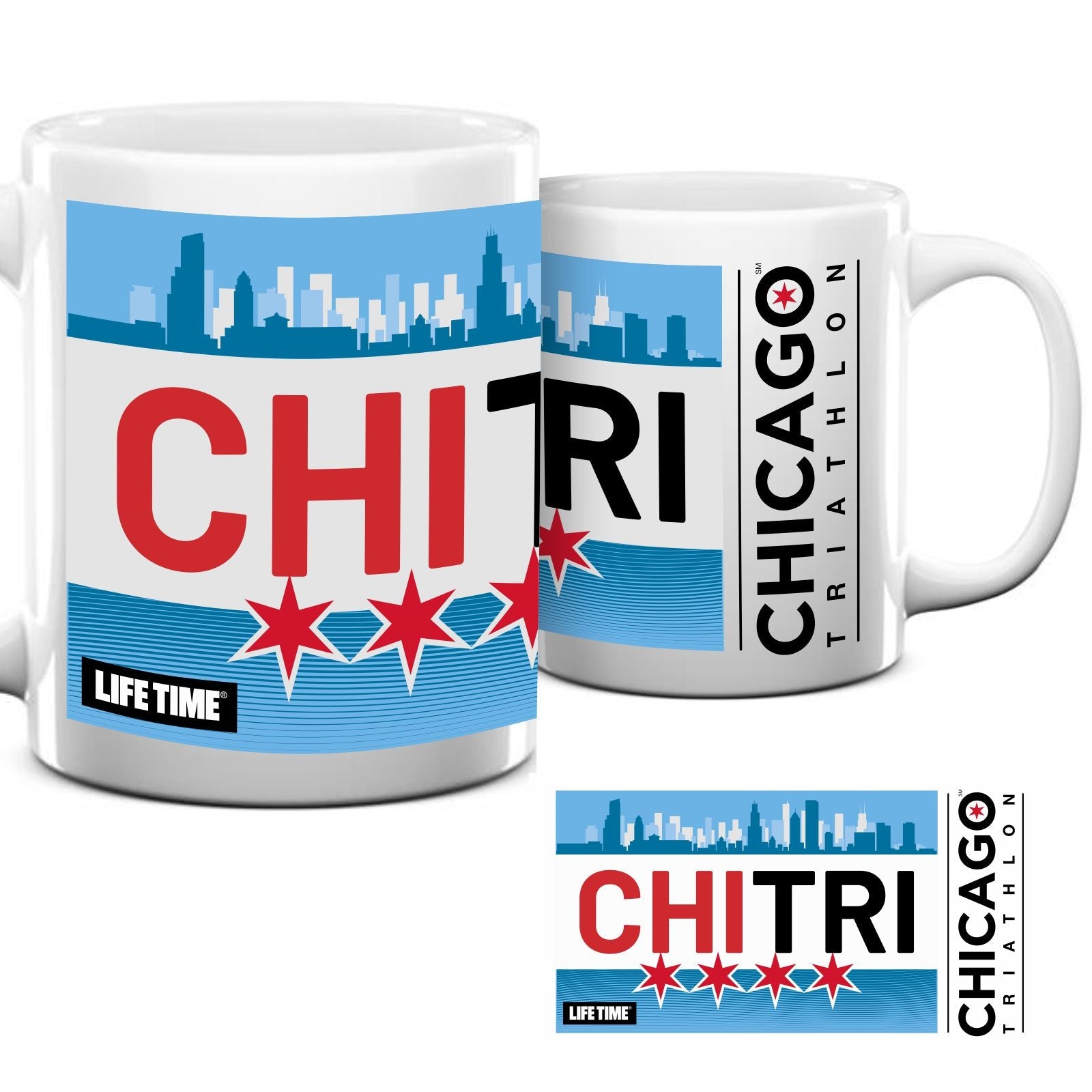 CHI TRI Mug - White - Wrap